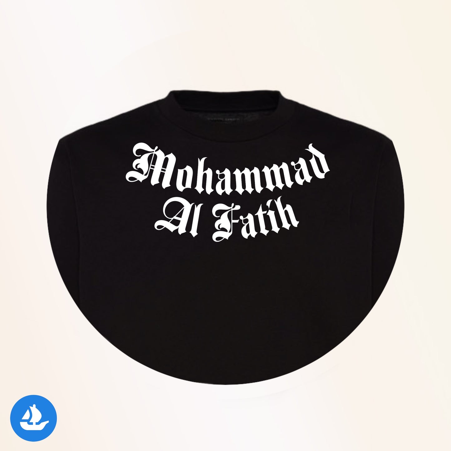 Mohammad Al Fatih black oversized crewneck t-shirt