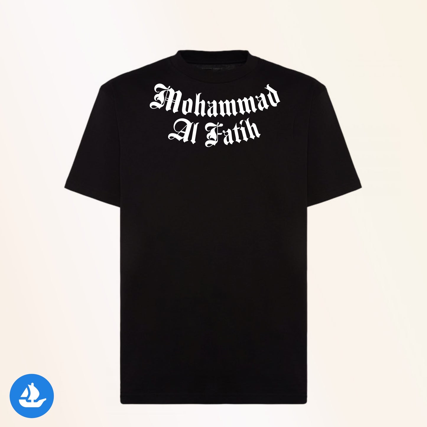 Mohammad Al Fatih black oversized crewneck t-shirt